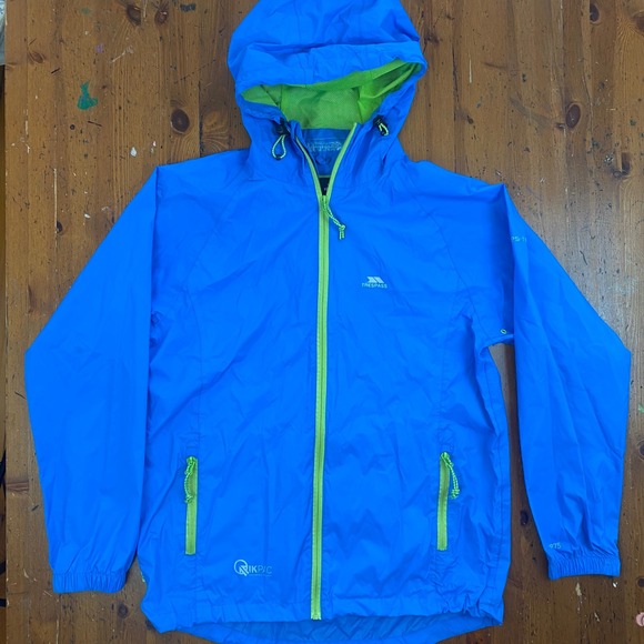 Trespass Mens TP75 Waterproof Breathable Packaway Rain Jacket Blue Size S - Picture 7 of 8